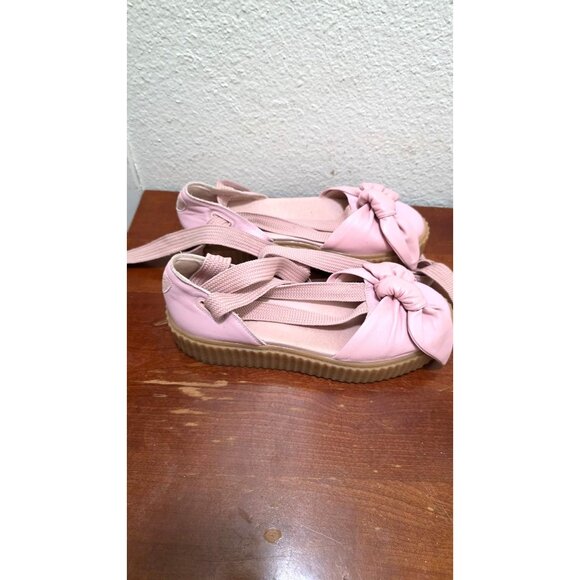 Puma Fenty by Rihanna Women's Pink Bow Galdieri Platform Shoes Size 8.5 - Picture 3 of 9